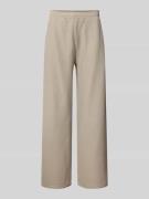 REVIEW Sweatpants in Ripp-Optik mit elastischem Bund in Hellgrau, Größ...