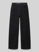Garcia Straight Fit Jeans mit Eingrifftaschen in Black, Größe 140