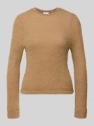 Jake*s Collection Longsleeve mit gerippten Abschlüssen in Hazel, Größe...