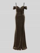 TROYDEN COLLECTION Abendkleid mit Herz-Ausschnitt und Gehschlitz in Go...