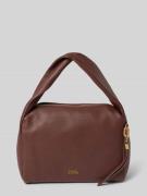 Tommy Hilfiger Henkeltasche aus echtem Rindsleder in Dunkelbraun, Größ...