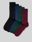 MCNEAL Socken mit geripptem Abschluss im 5er-Pack in Pflaume, Größe 39...