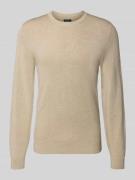 MCNEAL Strickpullover mit gerippten Abschlüssen in Mud Melange, Größe ...