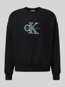 Calvin Klein Jeans Oversized Fit Sweatshirt mit Logo-Stitching Modell ...