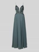 Laona Abendkleid mit Herz-Ausschnitt in Eisblau, Größe 36