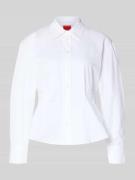 HUGO Taillierte Hemdbluse aus reiner Baumwolle Modell 'EMPEROR' in Wei...