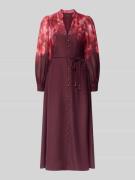 Forever New Abendkleid mit Leinen-Anteil Modell 'Camilla' in Pflaume M...