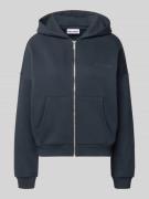 Review Oversized Sweatjacke mit Kapuze in Dunkelblau, Größe L