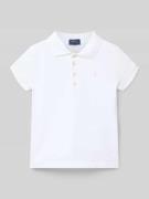 Polo Ralph Lauren Kids Regular Fit Poloshirt mit Logo-Stitching in Wei...