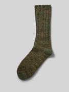 Falke Socken mit geripptem Abschluss Modell 'Brooklyn' in Oliv Melange...