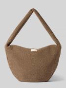 STUDIO NOOS Crossbody Bag aus Teddyfell Modell 'Teddy' in Mittelbraun,...