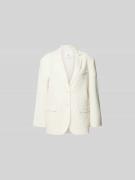 Anine Bing Blazer aus Woll-Kaschmir-Mix in Ecru, Größe M