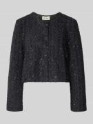 ICHI Blazer mit Rundhalsausschnitt Modell 'NINKY' in Black, Größe L