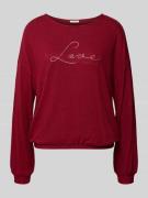 Tom Tailor Regular Fit Sweatshirt aus Viskose-Mix in Rot, Größe L