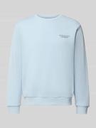 Jack & Jones Sweatshirt mit Label-Print in Hellblau, Größe L