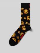 Happy Socks Socken mit geripptem Abschluss in Black, Größe 41-46