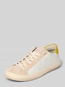 P448 Sneaker mit Schnürverschluss Modell 'JOHN' in Weiss, Größe 42