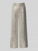 ICHI Wide Fit Stoffhose mit Allover-Pailettenbesatz Modell 'Fauca' in ...