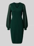 s.Oliver BLACK LABEL Tailliertes Freizeitkleid aus Viskose-Mix in Grue...