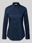 ETERNA Hemdbluse mit Knopfleiste in Marine, Größe 34