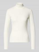 HUGO Slim Fit Turtleneck aus Baumwoll-Mix Modell 'DRIZA' in Offwhite, ...