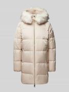 Tommy Hilfiger Steppmantel mit Kunstfellbesatz in Weiss, Größe S