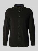 Superdry Freizeithemd mit Label-Stitching in Black, Größe M