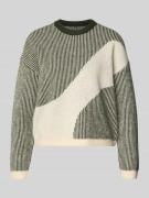 Pieces Loose Fit Strickpullover mit Allover-Muster Modell 'LINNA' in D...