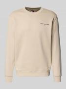 Tommy Jeans Regular Fit Sweatshirt aus Baumwoll-Mix in Beige, Größe L
