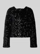 Only Regular Fit Langarmshirt mit Pailletten Modell 'CONFIDENCE' in Bl...