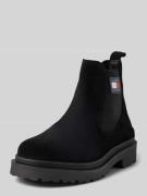Tommy Jeans Chelsea Boots aus Leder mit Label-Patch in Black, Größe 46