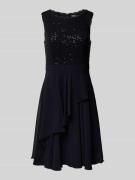 Jake*s Cocktail Cocktailkleid mit Paillettenbesatz in Marine Melange, ...