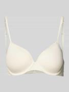 TOMMY HILFIGER BH aus Baumwoll-Mix in Offwhite, Größe 75A