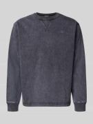 G-Star Raw Longsleeve mit gerippten Abschlüssen in Anthrazit, Größe L