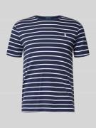 Polo Ralph Lauren T-Shirt mit Label-Stitching in Marine, Größe L