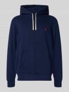 Polo Ralph Lauren Hoodie mit Label-Stitching in Marine, Größe L