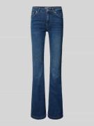 Review Flared Jeans mit 5-Pocket-Design in Dunkelblau, Größe 24