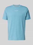Marc O'Polo Regular Fit T-Shirt aus reiner Baumwolle in Aqua, Größe L