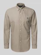 Polo Ralph Lauren Freizeithemd mit Knopfleiste in Anthrazit, Größe L