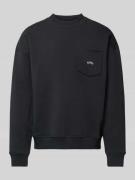 BLKVIS Sweatshirt mit Brusttasche in Black, Größe XL