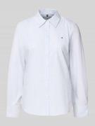 Tommy Hilfiger Regular Fit Hemdbluse aus Baumwoll-Mix in Hellblau, Grö...