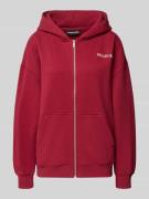 Pegador Oversized Sweatjacke mit Kapuze Modell 'LANCY' in Bordeaux, Gr...