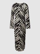 YAS Midikleid mit Animal-Print Modell 'Malla' in Black, Größe S