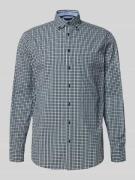 Christian Berg Men Freizeithemd mit Knopfleiste in Oliv, Größe 3XL