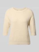 s.Oliver RED LABEL Regular Fit Strickpullover aus Baumwoll-Mix in Ecru...