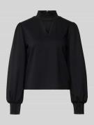 monari Sweatshirt mit Stehkragen und Cut Out in BLACK, Größe 36