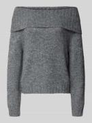 Only Regular Fit Strickpullover mit Woll-Anteil Modell 'SHINE' in Mitt...