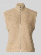 OPUS Weste mit Stehkragen und Eingrifftaschen Modell 'Guluni' in Beige...