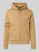 Polo Ralph Lauren Sweatjacke mit Kapuze in Camel, Größe L