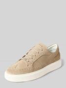 Antony Morato Ledersneaker mit Lochmuster Modell 'POWELL SUEDE' in Bei...